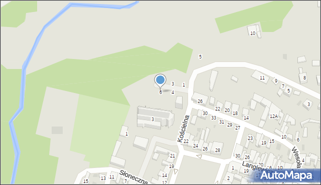 Bodzentyn, Rzeczna, 6, mapa Bodzentyn