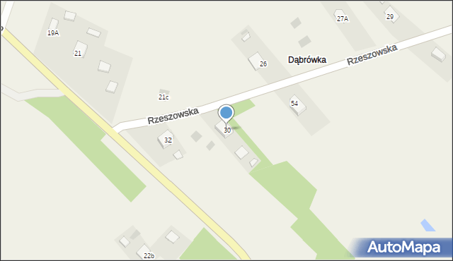 Bojanów, Rzeszowska, 30, mapa Bojanów