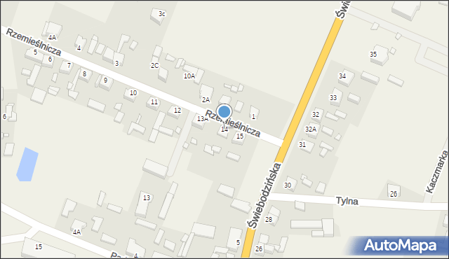 Bolewice, Rzemieślnicza, 14, mapa Bolewice