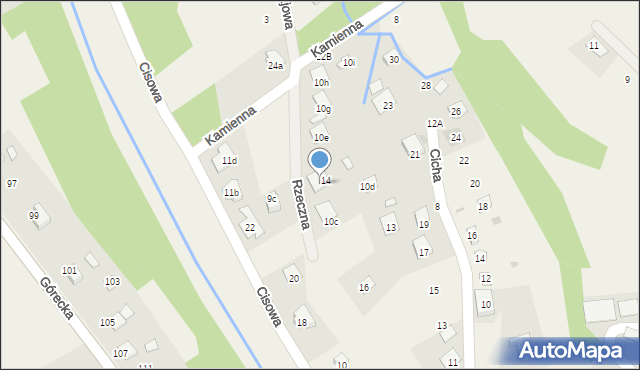 Brenna, Rzeczna, 7, mapa Brenna