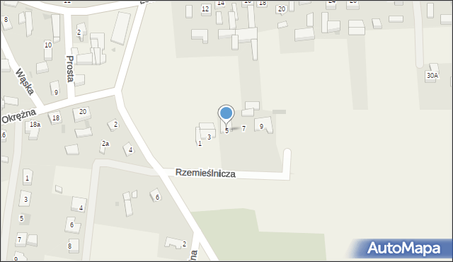 Brenno, Rzemieślnicza, 5, mapa Brenno