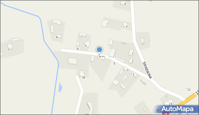 Chlewice, Rzeczna, 7, mapa Chlewice