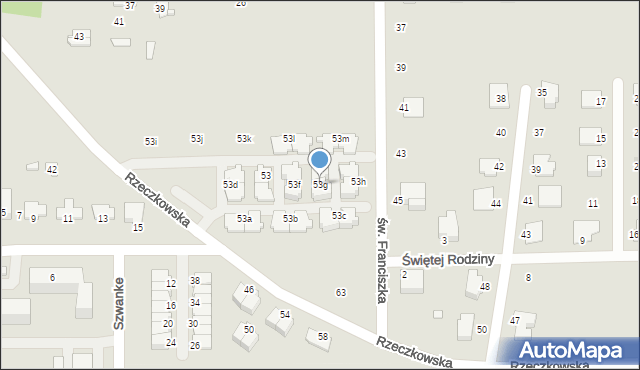 Ciechanów, Rzeczkowska, 53g, mapa Ciechanów