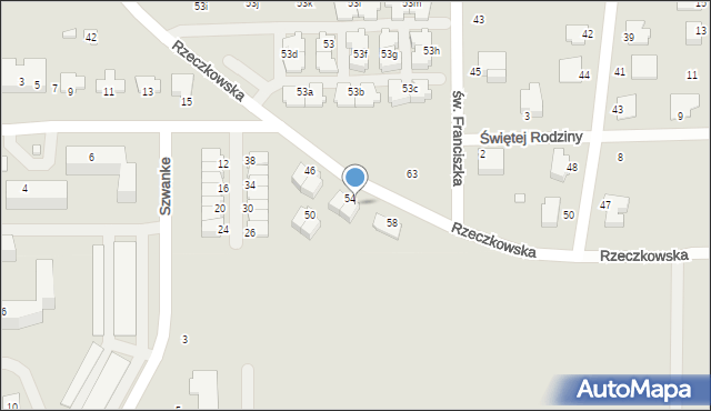 Ciechanów, Rzeczkowska, 56, mapa Ciechanów
