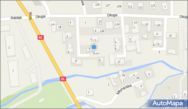 Cieplewo, Rzemieślnicza, 7, mapa Cieplewo