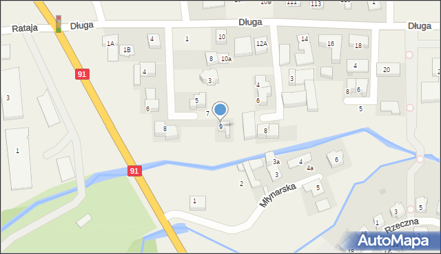 Cieplewo, Rzemieślnicza, 9, mapa Cieplewo