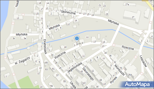 Czaplinek, Rzeczna, 6, mapa Czaplinek