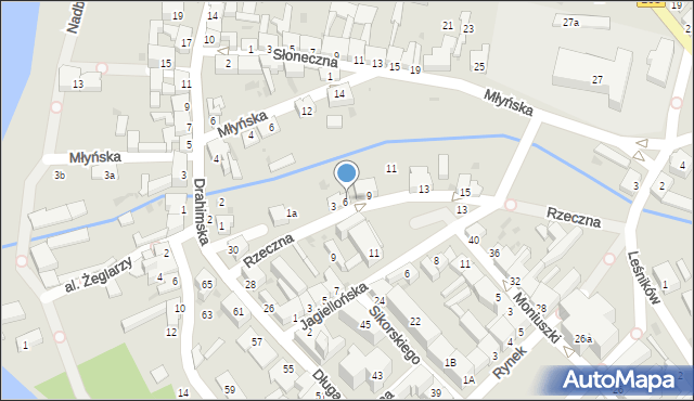 Czaplinek, Rzeczna, 7, mapa Czaplinek