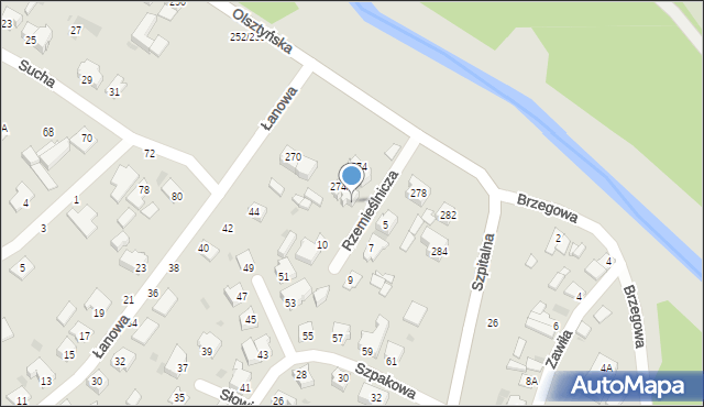 Częstochowa, Rzemieślnicza, 6/8, mapa Częstochowy