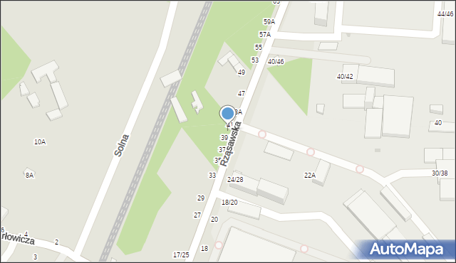 Częstochowa, Rząsawska, 41A, mapa Częstochowy