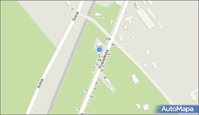 Częstochowa, Rząsawska, 81, mapa Częstochowy