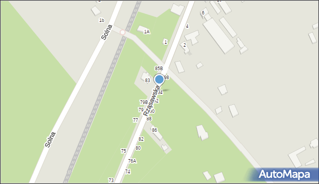 Częstochowa, Rząsawska, 94, mapa Częstochowy