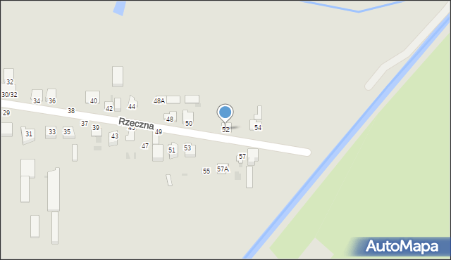 Częstochowa, Rzeczna, 52, mapa Częstochowy