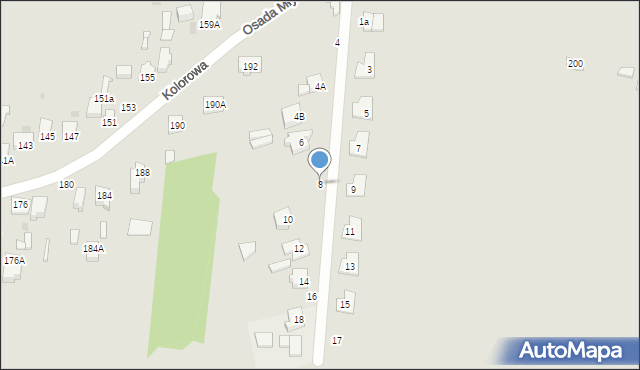 Częstochowa, Rzepakowa, 8, mapa Częstochowy