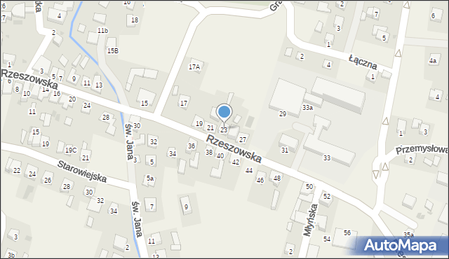 Czudec, Rzeszowska, 23, mapa Czudec