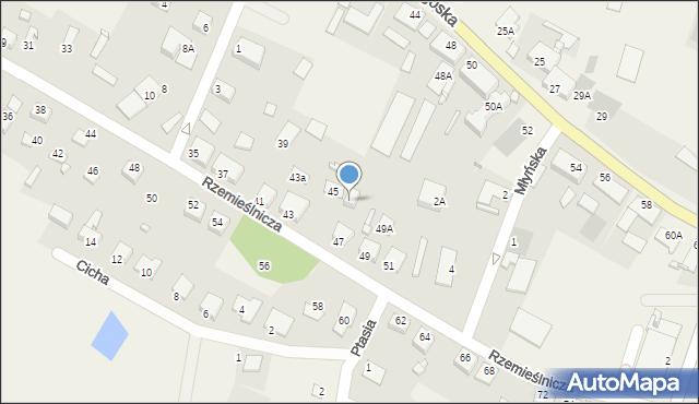 Dąbrowa Chełmińska, Rzemieślnicza, 47A, mapa Dąbrowa Chełmińska