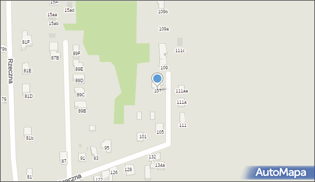 Dąbrowa Górnicza, Rzeczna, 107, mapa Dąbrowa Górnicza