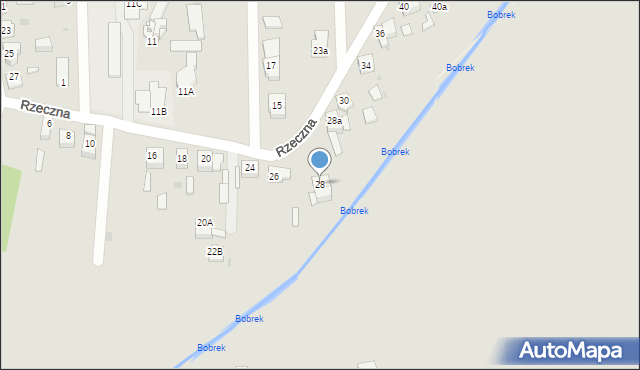 Dąbrowa Górnicza, Rzeczna, 28, mapa Dąbrowa Górnicza