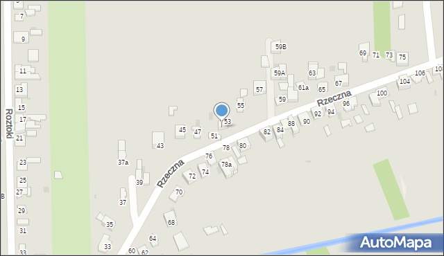 Dąbrowa Górnicza, Rzeczna, 51a, mapa Dąbrowa Górnicza