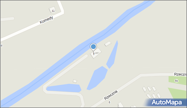 Darłowo, Rzeczna, 3, mapa Darłowo