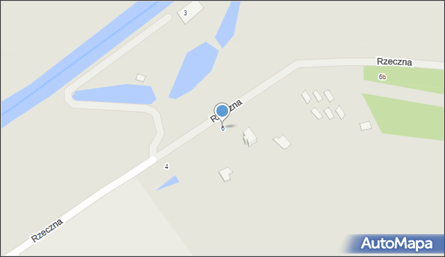 Darłowo, Rzeczna, 6, mapa Darłowo