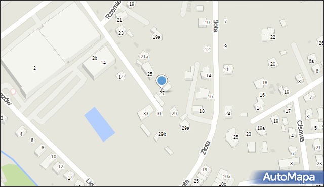 Dębica, Rzemieślnicza, 27, mapa Dębicy