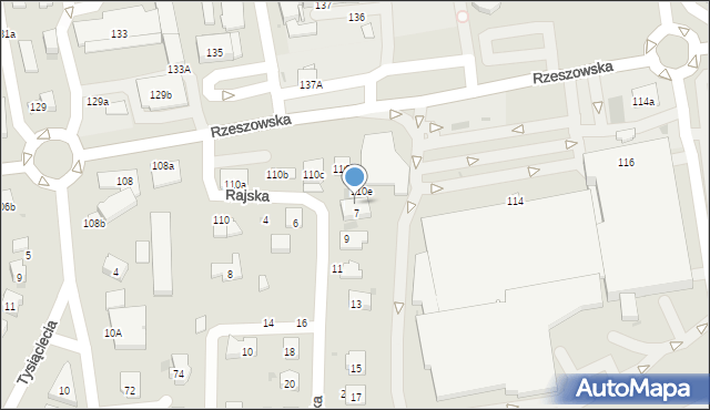 Dębica, Rzeszowska, 112a, mapa Dębicy