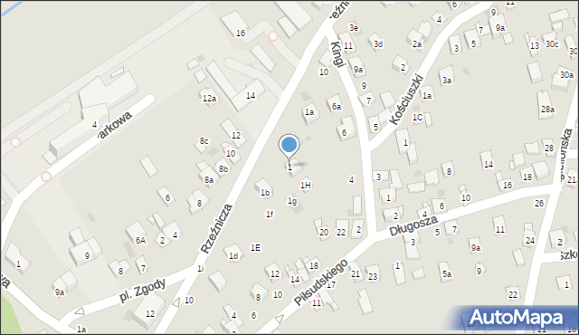 Dobczyce, Rzeźnicza, 1, mapa Dobczyce