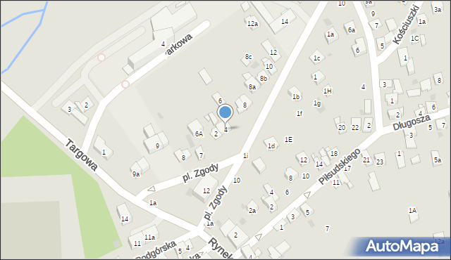 Dobczyce, Rzeźnicza, 4, mapa Dobczyce