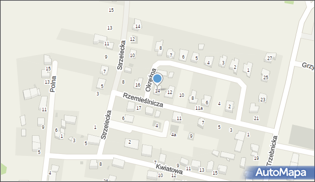 Dobroszyce, Rzemieślnicza, 14, mapa Dobroszyce