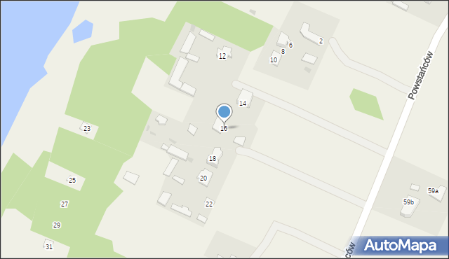 Drogoszewo, Rzeczna, 16, mapa Drogoszewo