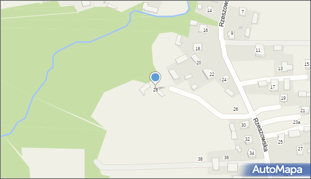 Dzikowiec, Rzeszowska, 28, mapa Dzikowiec