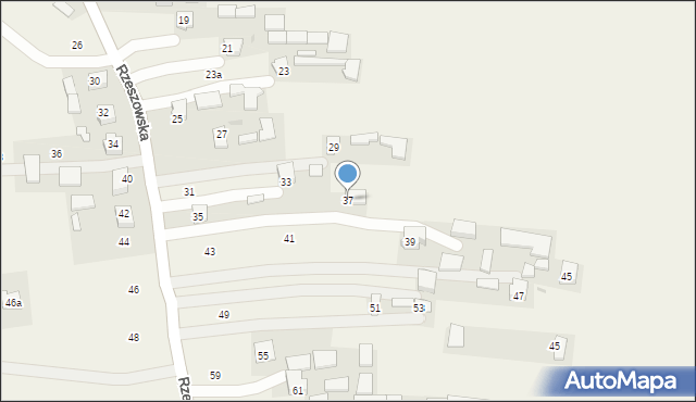 Dzikowiec, Rzeszowska, 37, mapa Dzikowiec