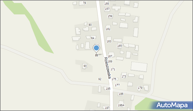 Dzikowiec, Rzeszowska, 88, mapa Dzikowiec