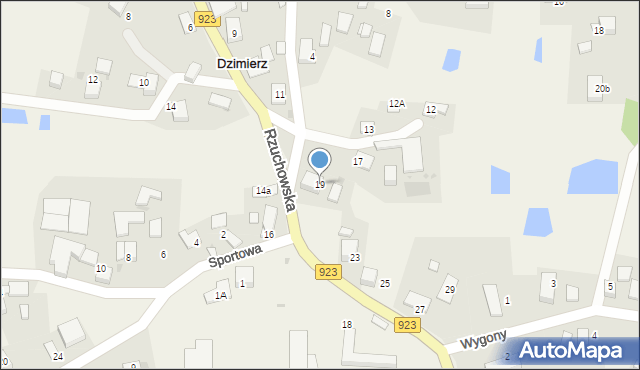 Dzimierz, Rzuchowska, 19, mapa Dzimierz