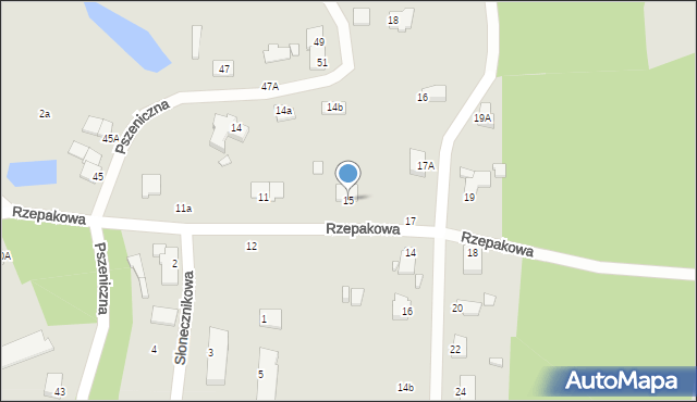 Elbląg, Rzepakowa, 15, mapa Elbląga
