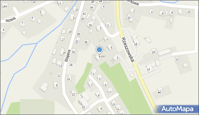 Frysztak, Rzeszowska, 7, mapa Frysztak