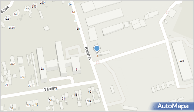 Gdańsk, Rzęsna, 3, mapa Gdańska