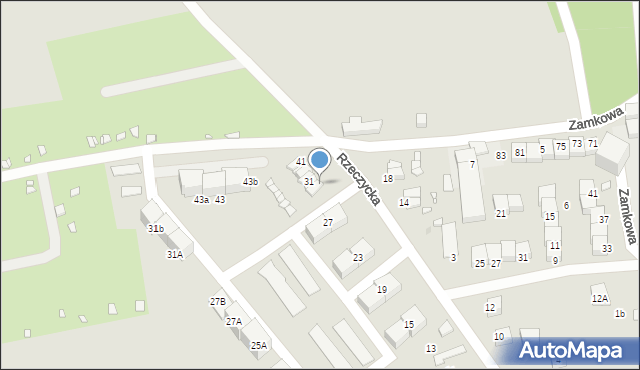 Gliwice, Rzeczycka, 31, mapa Gliwic