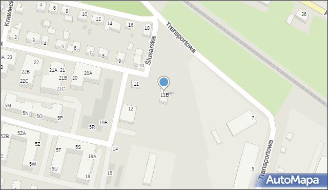 Głogów, Rzemieślnicza, 11B, mapa Głogów