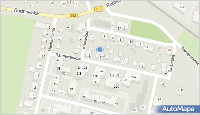 Głogów, Rzemieślnicza, 3, mapa Głogów