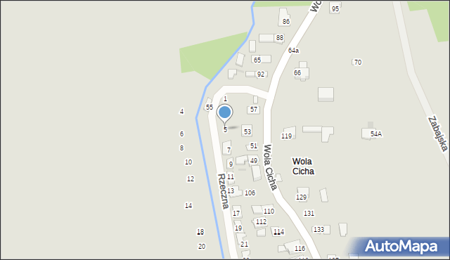 Głogów Małopolski, Rzeczna, 5, mapa Głogów Małopolski