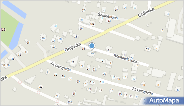 Góra Kalwaria, Rzemieślnicza, 1A, mapa Góra Kalwaria