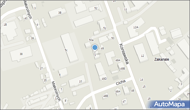 Gorzów Wielkopolski, Rzepińska, 1, mapa Gorzów Wielkopolski