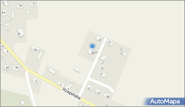 Górzyca, Rzepińska, 18, mapa Górzyca