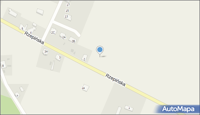 Górzyca, Rzepińska, 2d, mapa Górzyca