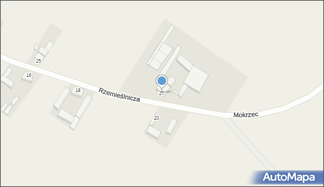 Gradowice, Rzemieślnicza, 27, mapa Gradowice