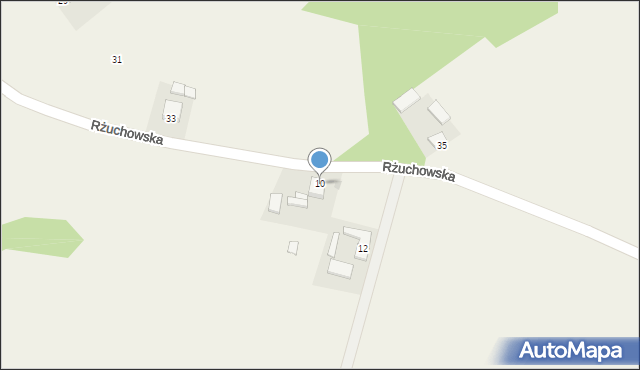 Gromadzice, Rżuchowska, 10, mapa Gromadzice