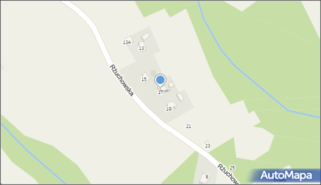 Gromadzice, Rżuchowska, 17, mapa Gromadzice