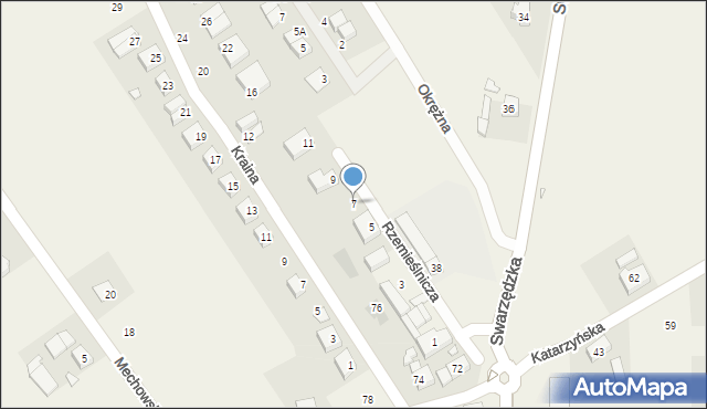 Gruszczyn, Rzemieślnicza, 7, mapa Gruszczyn